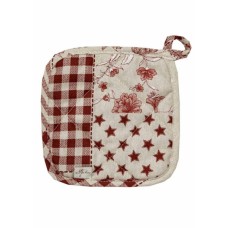 Кухонна прихватка Прованс Печворк бордо Господиня 20х20 см (031498)