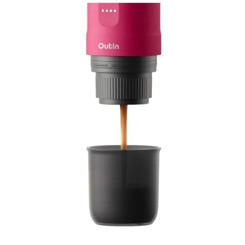 Кавоварка кемпінгова Outin Nano Espresso Machine OTEM-01 Crimson Red (OTEM-01-CR)