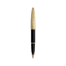 Ручка пір'яна Waterman CARENE Essential Black/Gold GT  FP F (11 204)