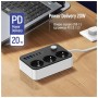 Мережевий фільтр живлення ColorWay CW-CHE36PDB, 3 розетки/ 3USB + 3TYPE-C 2M (CW-CHE36PDB)