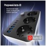 Мережевий фільтр живлення ColorWay CW-CHE36PDB, 3 розетки/ 3USB + 3TYPE-C 2M (CW-CHE36PDB)