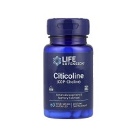 Вітамінно-мінеральний комплекс Life Extension Цитиколін, 500 мг порції, Citicoline (CDP Choline), 60 вегетаріанськ. (LEX-16596)