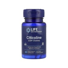 Вітамінно-мінеральний комплекс Life Extension Цитиколін, 500 мг порції, Citicoline (CDP Choline), 60 вегетаріанськ. (LEX-16596)
