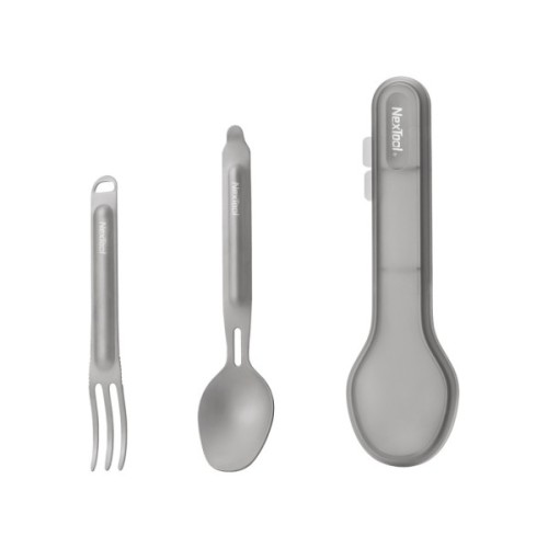 Набір туристичного посуду NexTool Titanium Tableware Set, титан (NE20132)