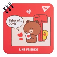 Блокнот Yes Line Friends Think of Cony 110 х 110 80 аркушів (151751)