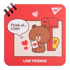 Блокнот Yes Line Friends Think of Cony 110 х 110 80 аркушів (151751)