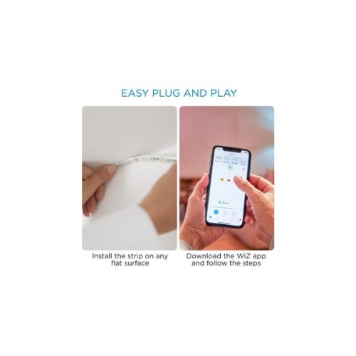 Світлодіодна стрічка WiZ LED 2700-6500K 1600Lm 2.0m RGB (929002524801)