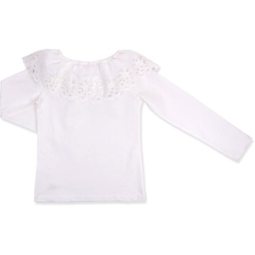 Кофта дитяча Breeze з мереживною оборкою (9999-128G-beige)