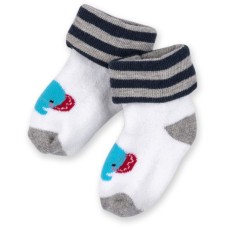 Шкарпетки дитячі Luvena Fortuna з малюнком блакитні (66013 M)