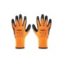 Захисні рукавиці Neo Tools латексне покриття, поліестер, р.10, помаранчево чорні (97-612-10)