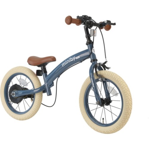 Дитячий велосипед QPlay Miniby 3в1 біговел 14" Greyish-Blue (CB01MiniByGreyish-Blue)