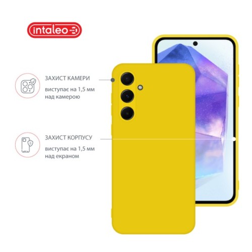 Чохол до мобільного телефона Intaleo Silicone Samsung Galaxy A55 Yellow (1283126600258)