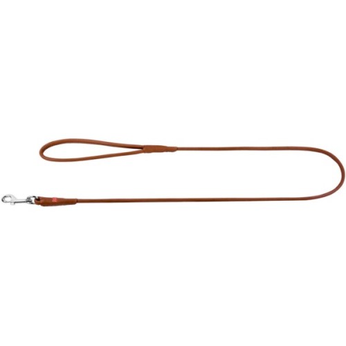 Повідець для собак WAUDOG Soft круглий XS d8 Д 183 см коричневий (21806)