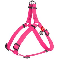 Шлея для собак WAUDOG Waterproof з QR-паспортом L Ш 25 мм Д 60-90 см рожева (27677)