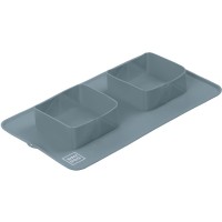 Посуд для собак WAUDOG Silicone Миска складана 385х230х50 мм сіра (508011)