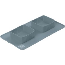 Посуд для собак WAUDOG Silicone Миска складана 385х230х50 мм сіра (508011)