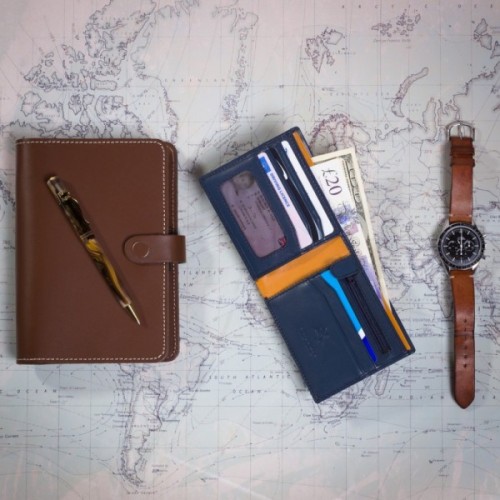 Гаманець Visconti PM101 Pablo з RFID Blue Mustard (PM101 BLUE/MUST)