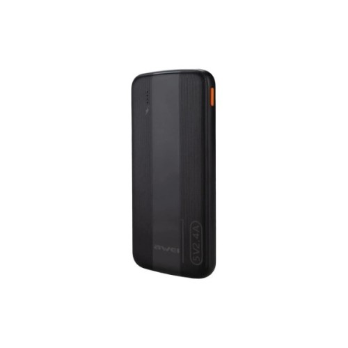 Батарея універсальна AWEI 10000mAh P20K, 12W, Black (6954284009744)
