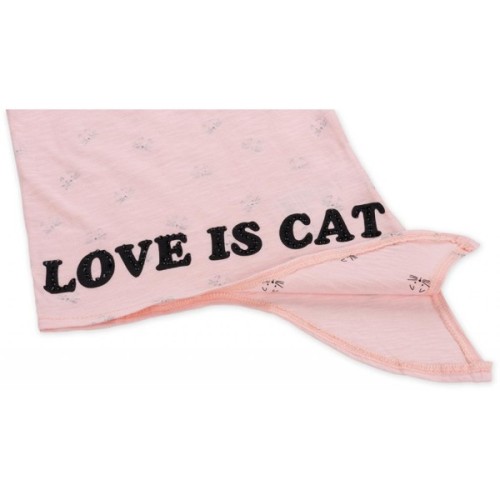 Футболка дитяча Haknur "Love is cat" (5754-104G-peach)