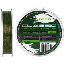 Волосінь Brain Classic Carp Line 3D (camo) 150m 0.25mm 15lb 6.6kg (1858.80.93)