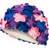 Шапка для плавання Aqua Speed Bloom 5705 105-03 пурпурний, рожевий, синій Жін OSFM (5908217657053)