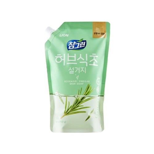 Засіб для ручного миття посуду Lion Rosemary Vinegar Dish Soap З розмариновим оцтом Запасний блок 900 г (8806325623724)