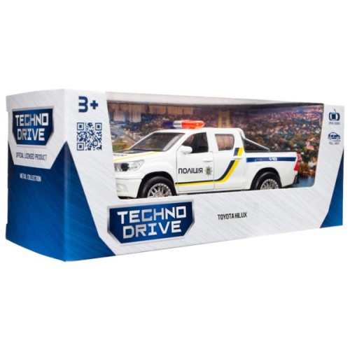 Масштабна модель автомобіля TechnoDrive Toyota Hilux Поліція (KM250426)