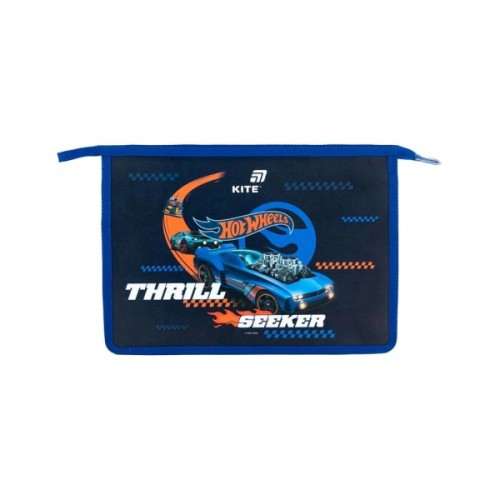 Папка на блискавці Kite A4+ Hot Wheels (HW26-428)