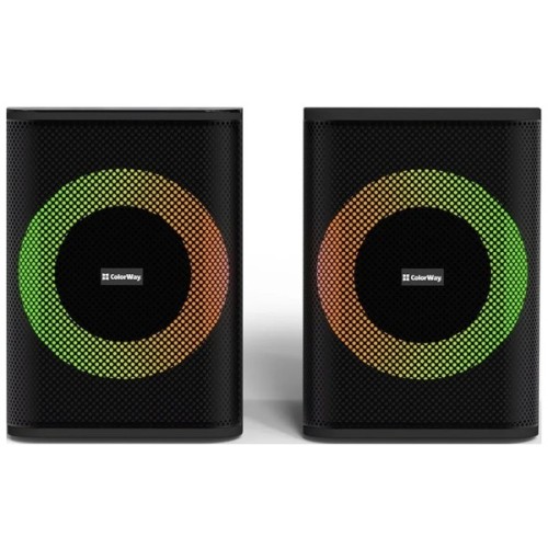 Акустична система ColorWay PulseRing 2.0 RGB USB Black (CW-SPU04BK)