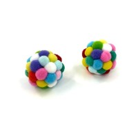 Іграшка для котів Hippie Pet Вудка з рибкою червона 46 см (HIPCW20001)