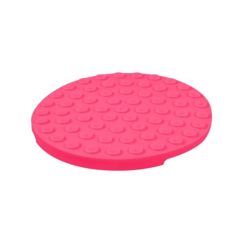 Універсальний посуд для тварин WAUDOG Silicone Килимок для злизування 21х21х3 см рожевий (23507)