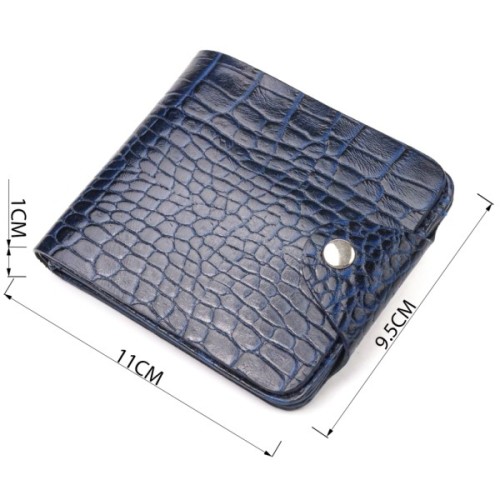 Портмоне Canpellini З натуральної шкіри Синє (21577)