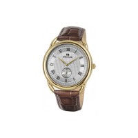 Наручний годинник Seculus 4483.2.1069 pvd-y, white dial, brown leather