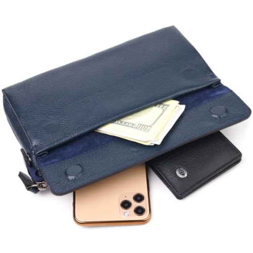 Сумка Canpellini З натуральної шкіри Синя (21550)