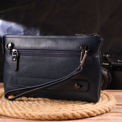 Сумка Canpellini З натуральної шкіри Синя (21550)