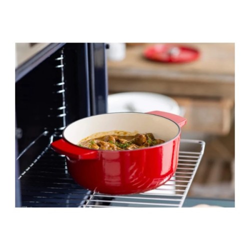 Каструля KitchenAid чавунна з кришкою 3,3 л Червона (CC006057-001)