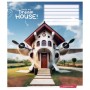 Зошит Школярик Dream house 18 аркушів клітинка (018-3530K)
