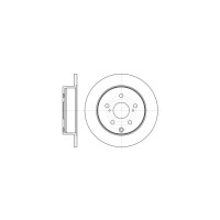 Гальмівний диск REMSA 61188.00