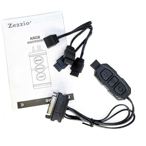 Модуль управління підсвічуванням Zezzio Контролер керування Zezzio ARGB 3-Pin 5V/SATA (Zezzio ARGB controller Sata) (Zezzio ARGB 3-Pin 5V/SATA)