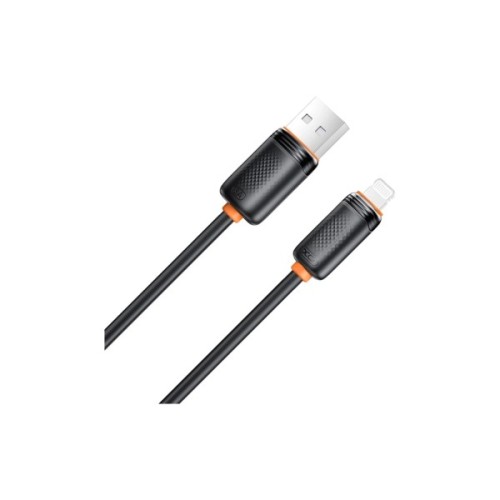 Дата кабель USB 2.0 AM to Lightning 2.0m 3A black XO (NB302-AI-2.black)