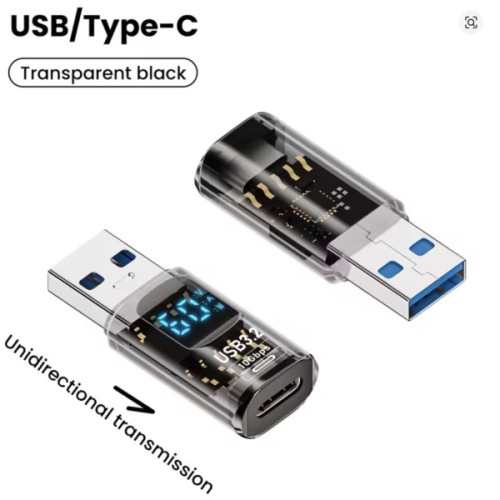 Перехідник USB 3.2 AM to USB-C F 10Gbps QC 36W PD60W with display XoKo (AC-230TCU)