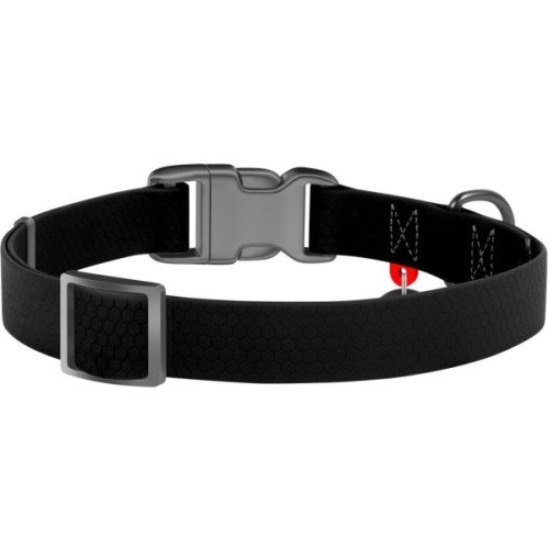 Нашийник для тварин WAUDOG Waterproof з QR паспортом Ш 20 мм Д 28-40 см чорний (27451)