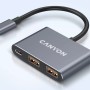 Концентратор Canyon hub DS-3 3in1 USB-C Dark Grey (CNS-TDS3)