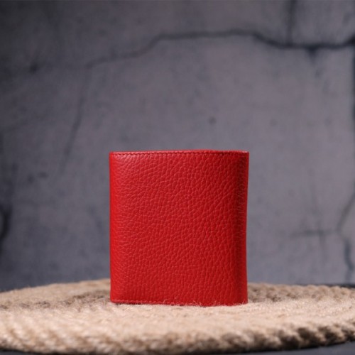 Гаманець Karya З натуральної шкіри Червоний (21380)