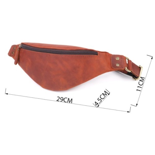 Сумка Shvigel З натуральної шкіри Руда (23131)