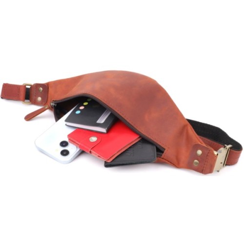 Сумка Shvigel З натуральної шкіри Руда (23131)