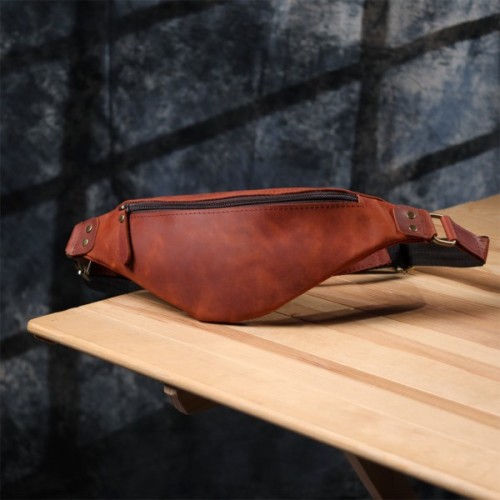 Сумка Shvigel З натуральної шкіри Руда (23131)