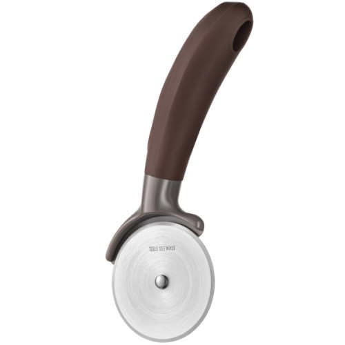 Ніж для піци Ardesto Gemini, 20см, нержавіюча сталь, пластик, сіро-коричневий (AR2158PG)