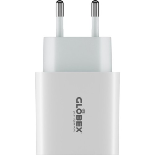 Зарядний пристрій Globex USB-C 20W FastPower white (20WC5A)
