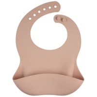 Нагрудничок Canpol babies силіконовий з кишенькою, бежевий (51/030_bei)